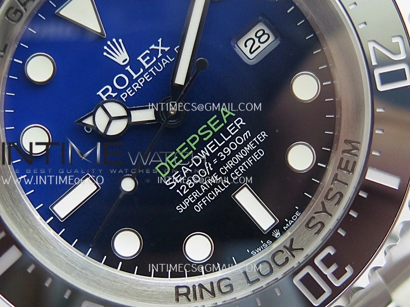 Sea-Dweller DEEPSEA 126660 "D-BLUE" 904L SS QF 1:1 Best Edition Blue Dial On Oyster Bracelet SH3235
