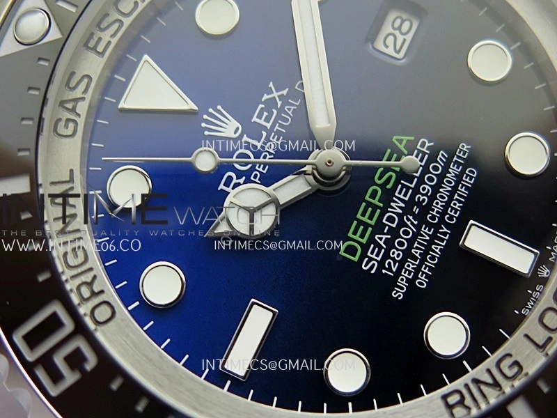 Sea-Dweller DEEPSEA 126660 "D-BLUE" 904L SS QF 1:1 Best Edition Blue Dial On Oyster Bracelet SH3235