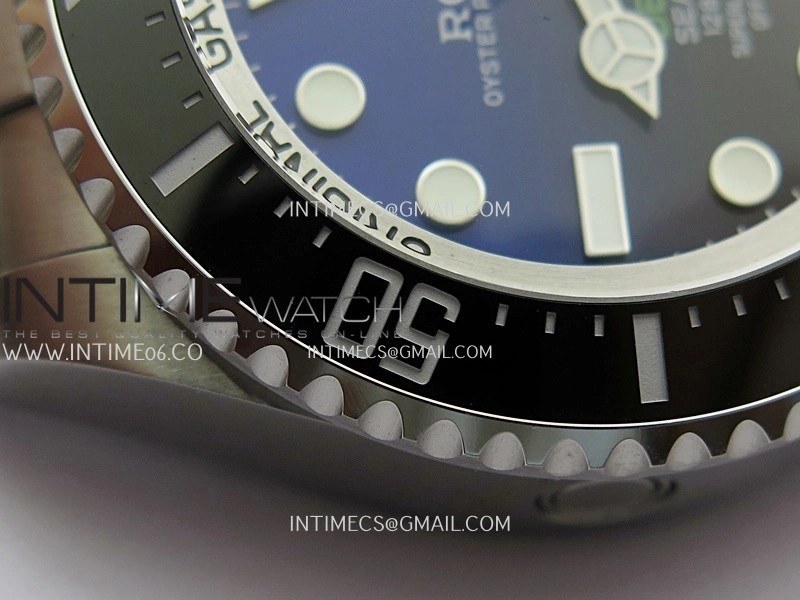 Sea-Dweller DEEPSEA 126660 "D-BLUE" 904L SS QF 1:1 Best Edition Blue Dial On Oyster Bracelet SH3235