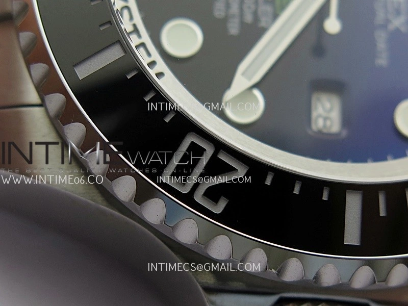 Sea-Dweller DEEPSEA 126660 "D-BLUE" 904L SS QF 1:1 Best Edition Blue Dial On Oyster Bracelet SH3235