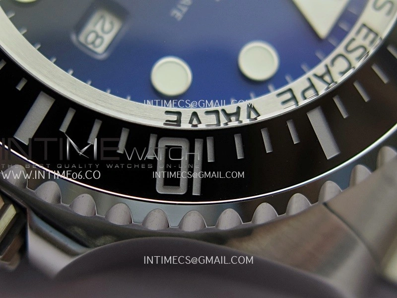 Sea-Dweller DEEPSEA 126660 "D-BLUE" 904L SS QF 1:1 Best Edition Blue Dial On Oyster Bracelet SH3235