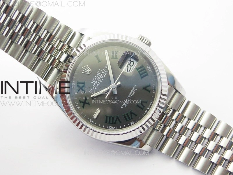 DateJust 36 SS 126234 VSF 1:1 Best Edition 904L Steel Gray Dial Roman Markers on Jubilee Bracelet VS3235