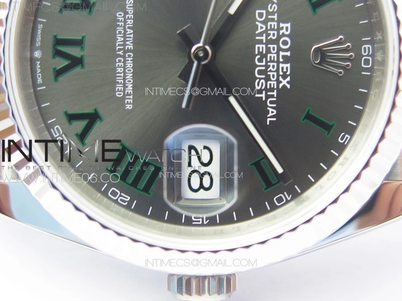 DateJust 36 SS 126234 VSF 1:1 Best Edition 904L Steel Gray Dial Roman Markers on Jubilee Bracelet VS3235