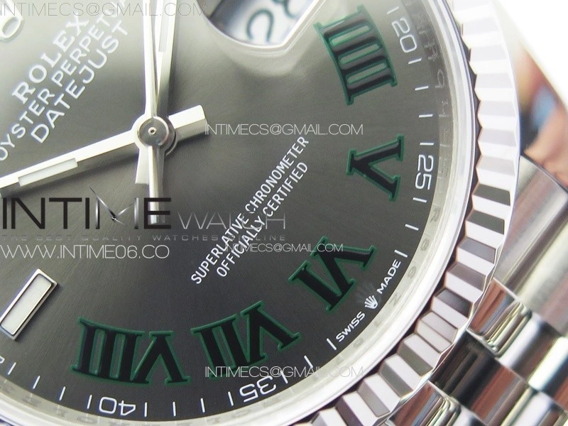 DateJust 36 SS 126234 VSF 1:1 Best Edition 904L Steel Gray Dial Roman Markers on Jubilee Bracelet VS3235