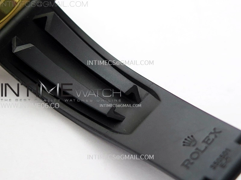 Daytona 116518 YG APSF 1:1 Best Edition Black Dial Diamonds Markers on Oysterflex Rubber Strap SH4130