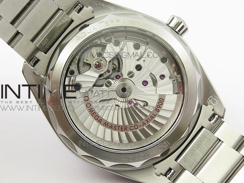 Aqua Terra 150M Master Chronometers VSF 1:1 Best Edition Black Dial Green second hand on SS Bracelet A8900 Super Clone