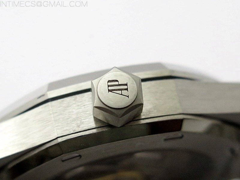 Royal Oak 37mm 15454 Frosted SS APSF 1:1 Best Edition Black Textured Dial on Frosted SS Bracelet SA3120 Super Clone