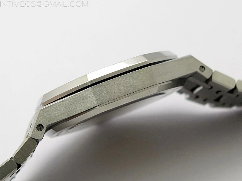 Royal Oak 37mm 15454 Frosted SS APSF 1:1 Best Edition Black Textured Dial on Frosted SS Bracelet SA3120 Super Clone
