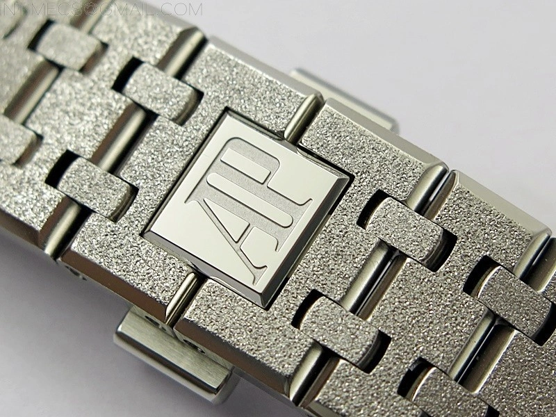 Royal Oak 37mm 15454 Frosted SS APSF 1:1 Best Edition Black Textured Dial on Frosted SS Bracelet SA3120 Super Clone