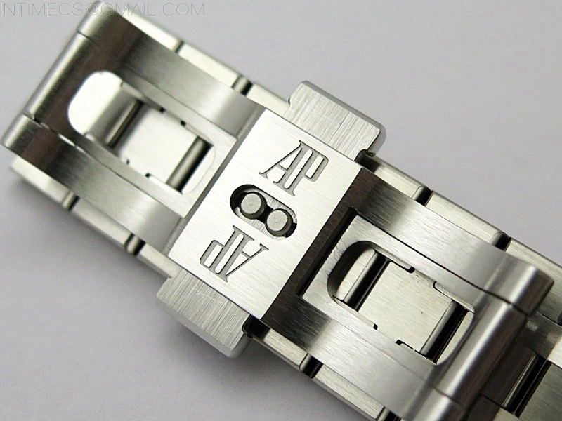 Royal Oak 37mm 15454 Frosted SS APSF 1:1 Best Edition Black Textured Dial on Frosted SS Bracelet SA3120 Super Clone