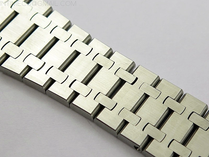 Royal Oak 41mm 15500 Frosted SS APSF 1:1 Best Edition Black Textured Dial on Frosted SS Bracelet SA4302 Super Clone