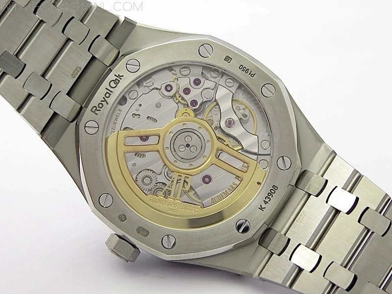 Royal Oak 41mm 15500 Frosted SS APSF 1:1 Best Edition Black Textured Dial on Frosted SS Bracelet SA4302 Super Clone