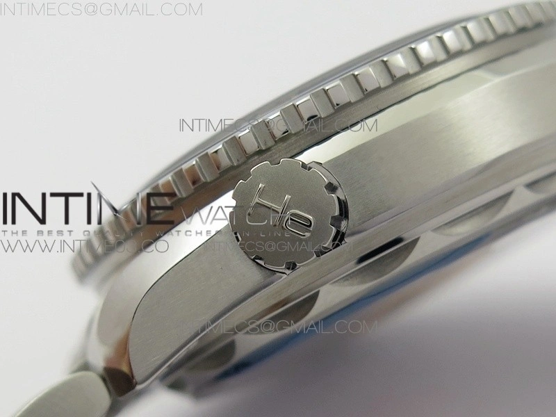 Planet Ocean 43.5mm SS VSF 1:1 Best Edition Black Orange Bezel Black Dial on SS Bracelet A8900 Super Clone