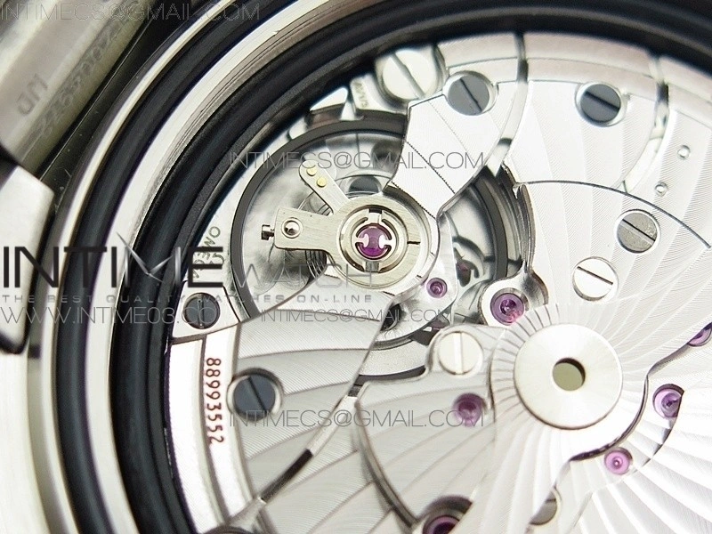 Planet Ocean 43.5mm SS VSF 1:1 Best Edition Black Orange Bezel Black Dial on SS Bracelet A8900 Super Clone