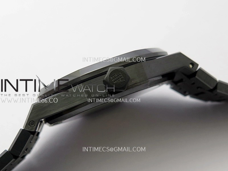 Royal Oak 15500 Black Ceramic APSF 1:1 Best Edition Celebration Dial On Black Ceramic Bracelet SA4302 Super Clone