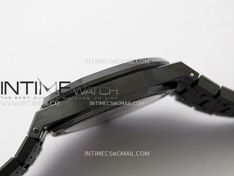 Royal Oak 15500 Black Ceramic APSF 1:1 Best Edition Celebration Dial On Black Ceramic Bracelet SA4302 Super Clone