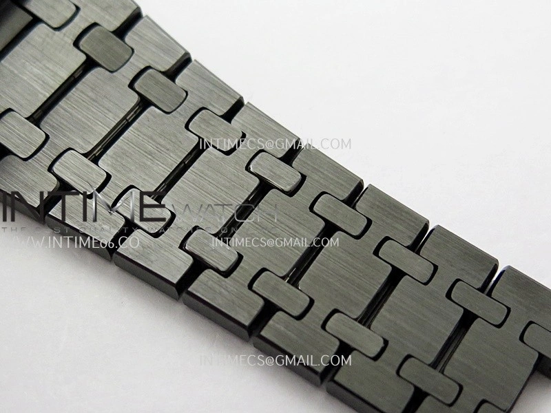 Royal Oak 15500 Black Ceramic APSF 1:1 Best Edition Celebration Dial On Black Ceramic Bracelet SA4302 Super Clone