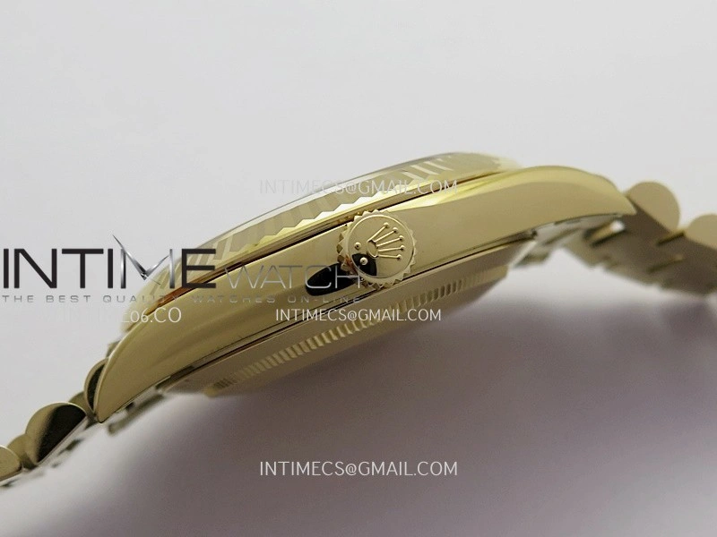 Day Date 228238 40mm 904L YG VSF 1:1 Best Edition Green Ombre Dial Roman Marker On YG President Bracelet DD3255
