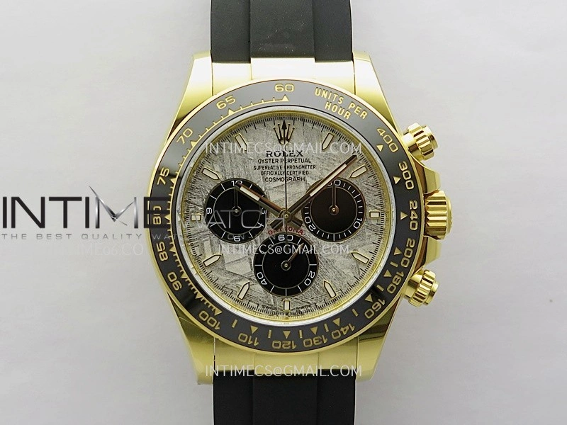 Daytona 126518 Gain Weight APSF 1:1 Best Edition Real Meteorite Dial Sticks Markers on Oysterflex Strap SH4131