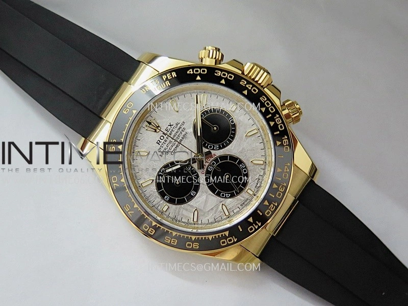 Daytona 126518 Gain Weight APSF 1:1 Best Edition Real Meteorite Dial Sticks Markers on Oysterflex Strap SH4131