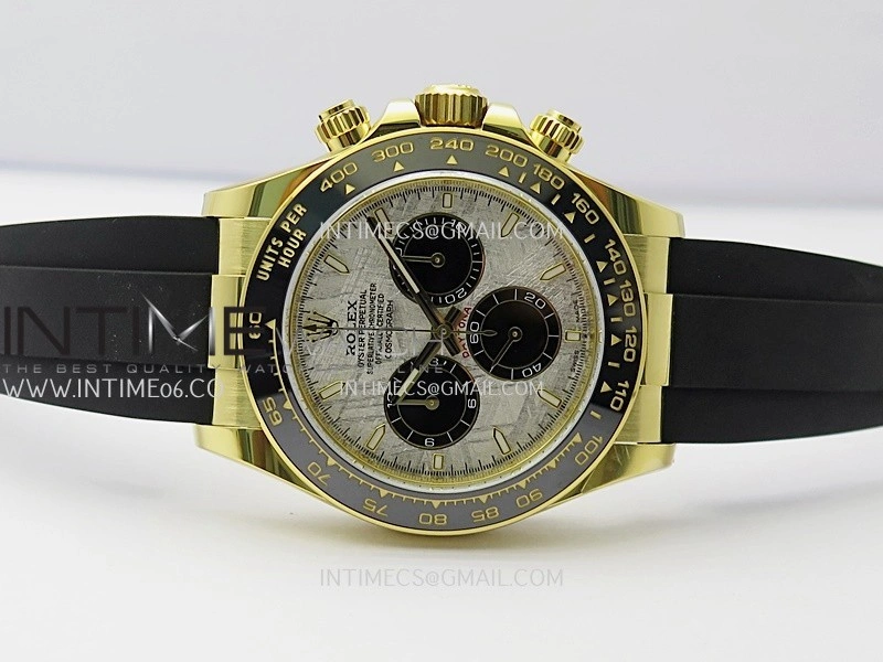 Daytona 126518 Gain Weight APSF 1:1 Best Edition Real Meteorite Dial Sticks Markers on Oysterflex Strap SH4131