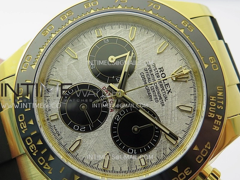 Daytona 126518 Gain Weight APSF 1:1 Best Edition Real Meteorite Dial Sticks Markers on Oysterflex Strap SH4131