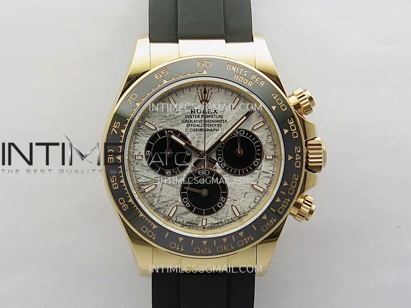 Daytona 126515 Gain Weight APSF 1:1 Best Edition Real Meteorite Dial Sticks Markers on Oysterflex Strap SH4131
