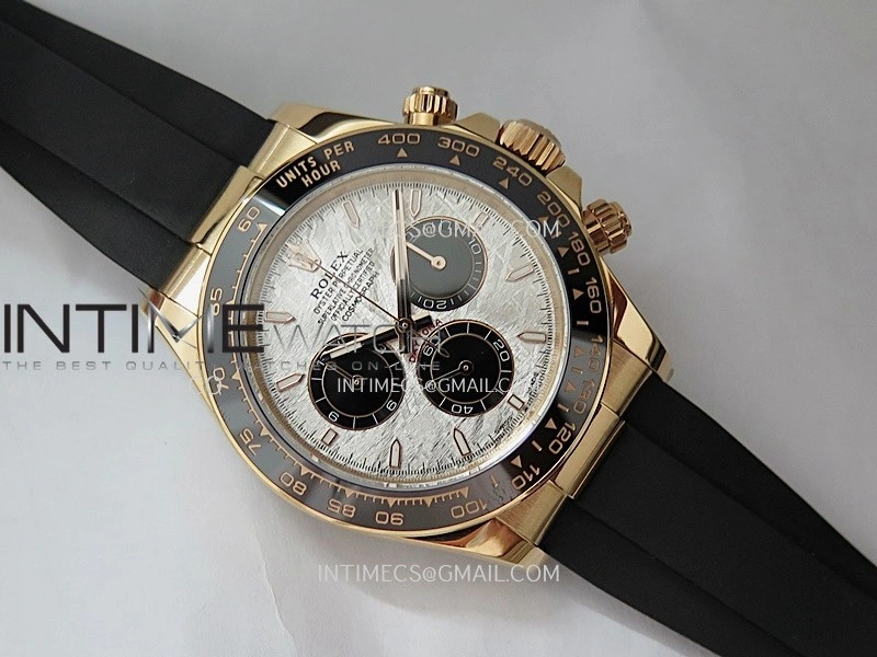 Daytona 126515 Gain Weight APSF 1:1 Best Edition Real Meteorite Dial Sticks Markers on Oysterflex Strap SH4131