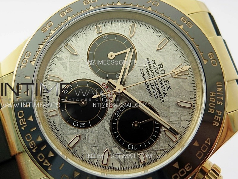 Daytona 126515 Gain Weight APSF 1:1 Best Edition Real Meteorite Dial Sticks Markers on Oysterflex Strap SH4131