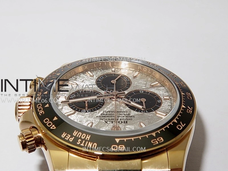 Daytona 126515 Gain Weight APSF 1:1 Best Edition Real Meteorite Dial Sticks Markers on Oysterflex Strap SH4131