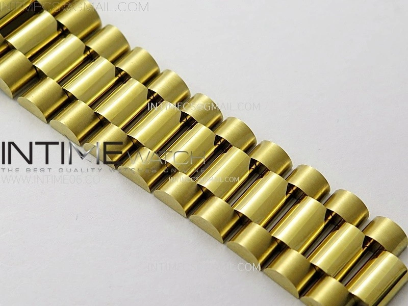 Day Date 36mm Gain Weight YG tungsten APSF 1:1 Best Edition Red Dial Diamond Roman Markers on SS President Bracelet A3255