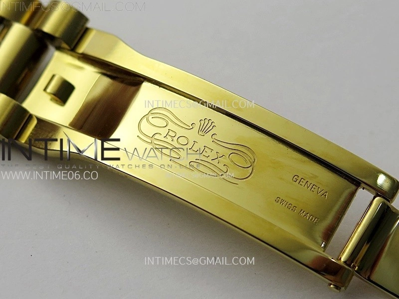 Day Date 36mm Gain Weight YG tungsten APSF 1:1 Best Edition Red Dial Diamond Roman Markers on SS President Bracelet A3255