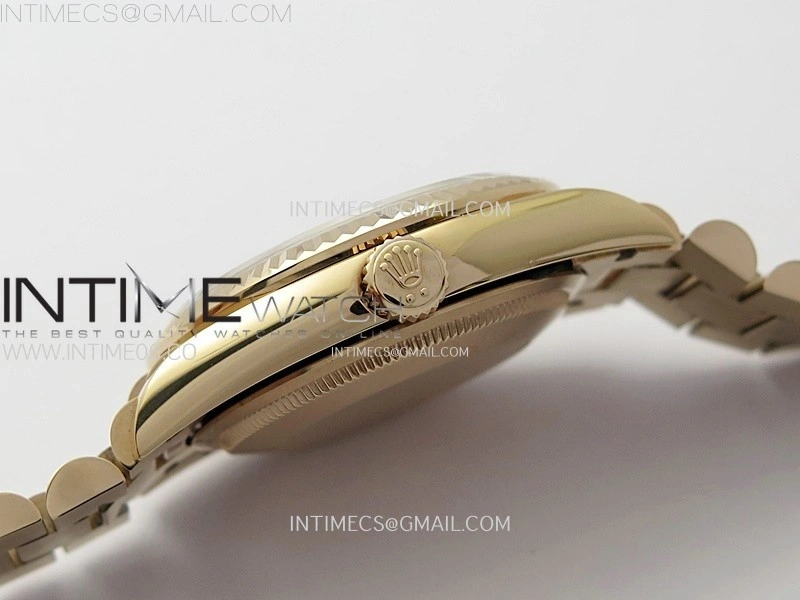 Day Date 36mm Gain Weight RG tungsten APSF 1:1 Best Edition Rose Gold Dial Diamond Markers on SS President Bracelet A3255