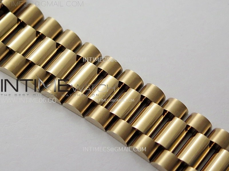 Day Date 36mm Gain Weight RG tungsten APSF 1:1 Best Edition Rose Gold Dial Diamond Markers on SS President Bracelet A3255