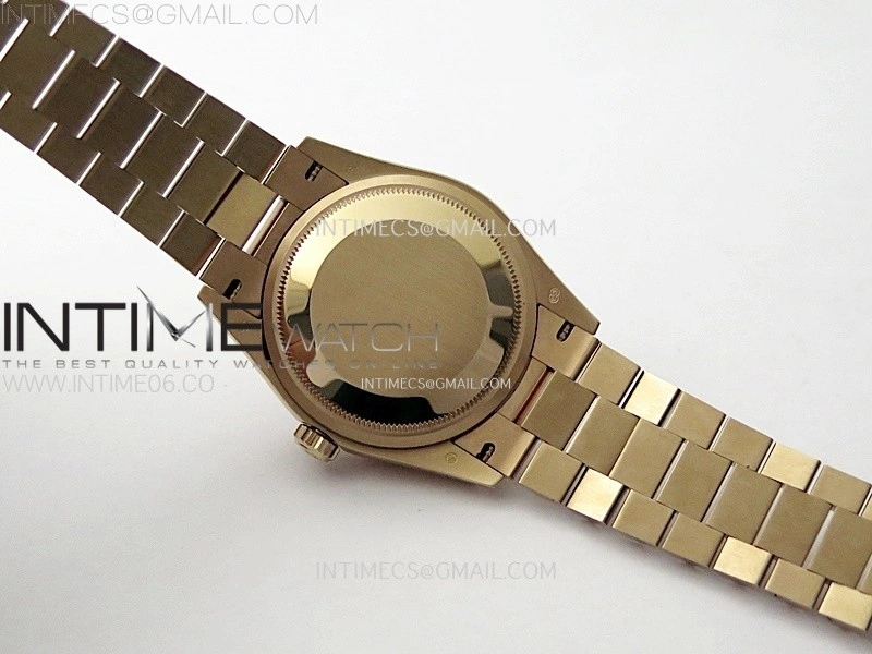 Day Date 36mm Gain Weight RG tungsten APSF 1:1 Best Edition Rose Gold Dial Diamond Markers on SS President Bracelet A3255