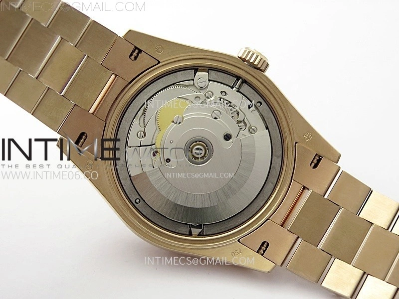 Day Date 36mm Gain Weight RG tungsten APSF 1:1 Best Edition Rose Gold Dial Diamond Markers on SS President Bracelet A3255