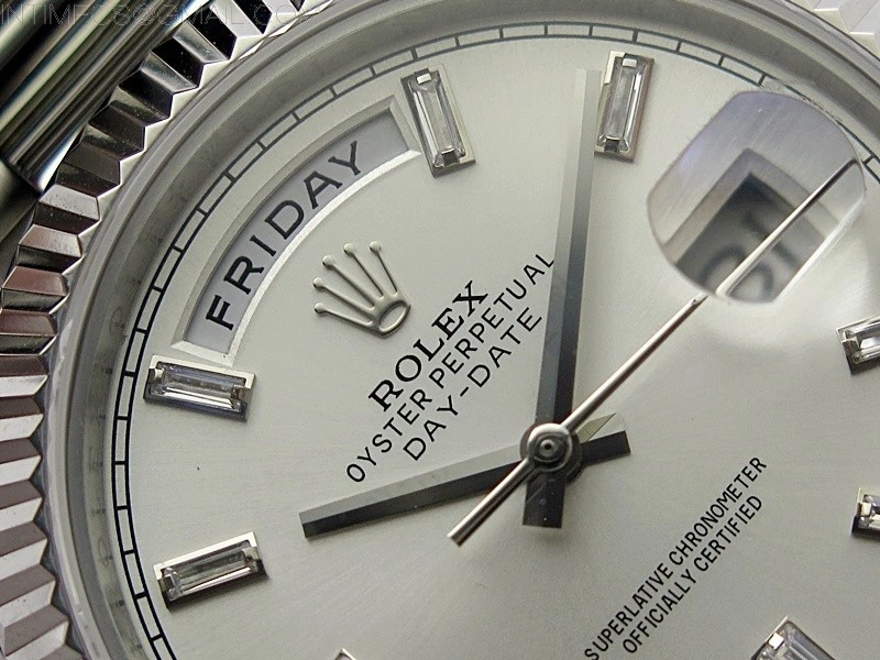 Day Date 40mm 228239 Gain Weight SS tungsten APSF 1:1 Best Edition Silver Dial T Crystals Markers on SS President Bracelet A2836
