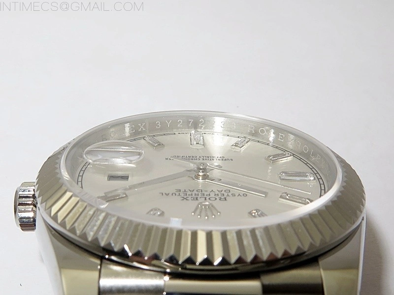 Day Date 40mm 228239 Gain Weight SS tungsten APSF 1:1 Best Edition Silver Dial T Crystals Markers on SS President Bracelet A2836