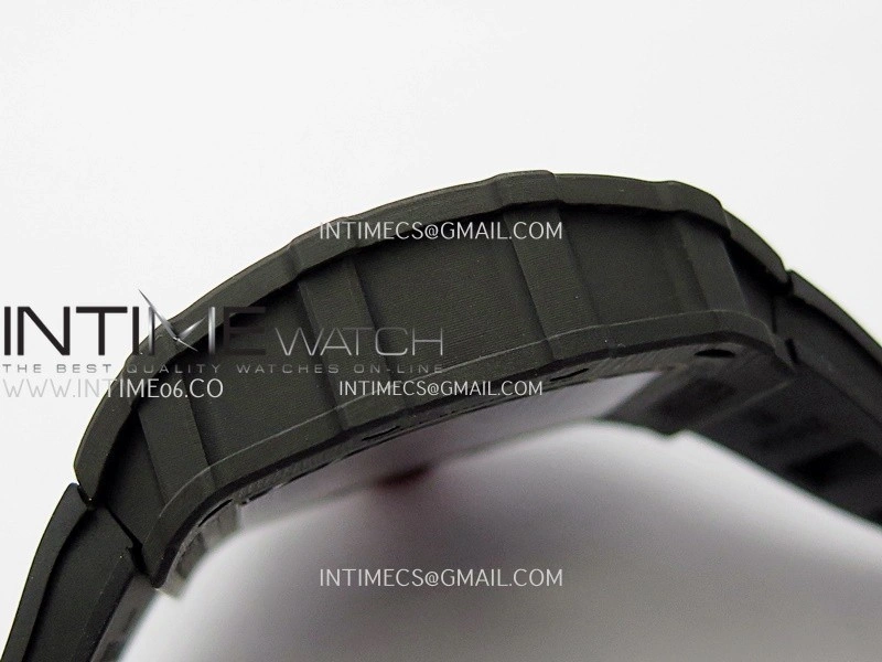 RM035-02 Real Black NTPT APSF 1:1 Best Edition Skeleton Dial On Black Rubber Strap Dandong Super Clone RMAL1