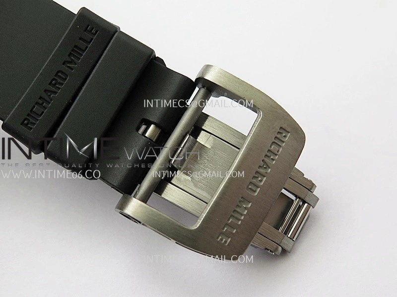 RM035-02 Real Black NTPT APSF 1:1 Best Edition Skeleton Dial On Black Rubber Strap Dandong Super Clone RMAL1