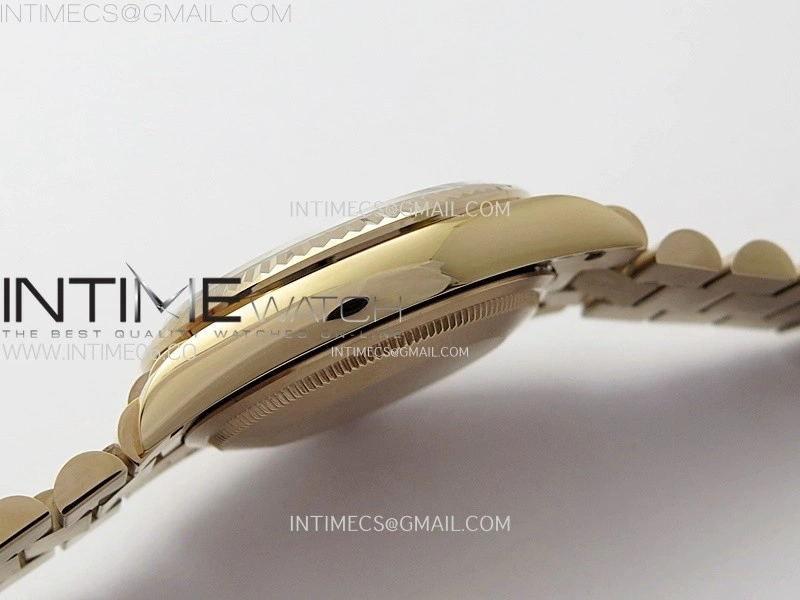 Day Date 36mm Gain Weight RG tungsten APSF 1:1 Best Edition White MOP Dial Diamond Markers on SS President Bracelet A3255