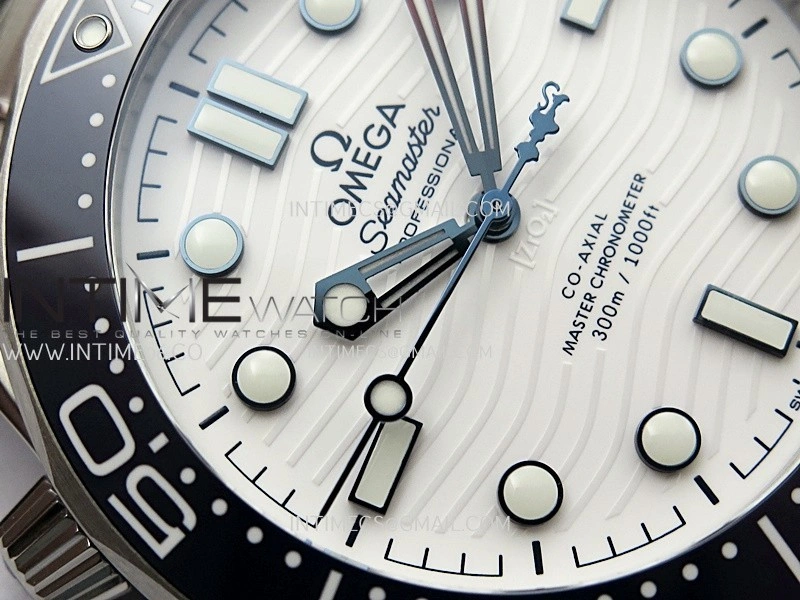 Seamaster Diver 300M Americas Cup SS V4 VSF 1:1 Best Edition White Wave Ceramic Dial On SS Bracelet Super Clone Asian 8800