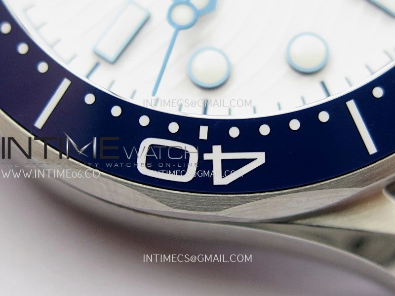 Seamaster Diver 300M Americas Cup SS V4 VSF 1:1 Best Edition White Wave Ceramic Dial On SS Bracelet Super Clone Asian 8800