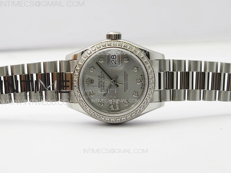 Datejust 28mm 279179 SS Crystals APSF Best Edition Silver Dial Stars Crystals Markers on SS President Bracelet NH05