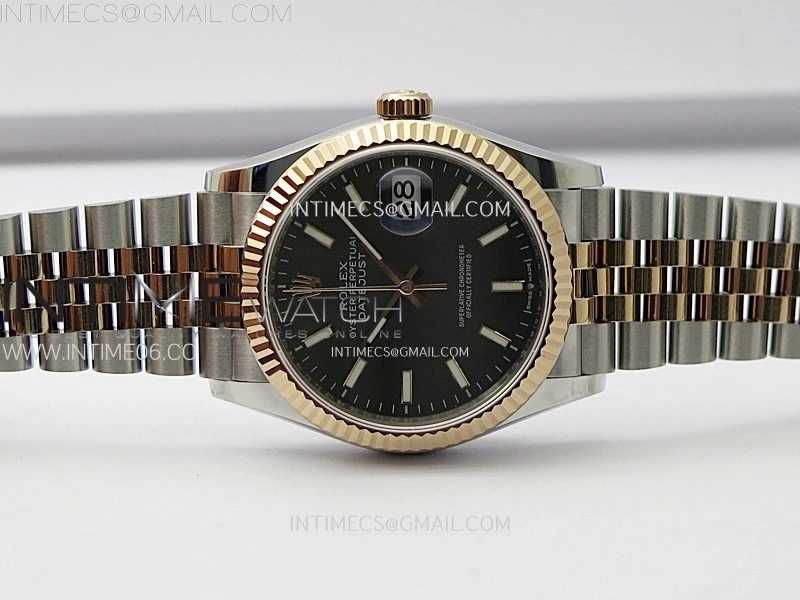 DateJust 36MM 126231 SS RG APSF 1:1 Best Edition Gray Dial Stick Markers on SS RG Jubilee Bracelet SA3235