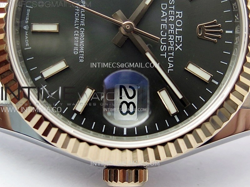 DateJust 36MM 126231 SS RG APSF 1:1 Best Edition Gray Dial Stick Markers on SS RG Jubilee Bracelet SA3235