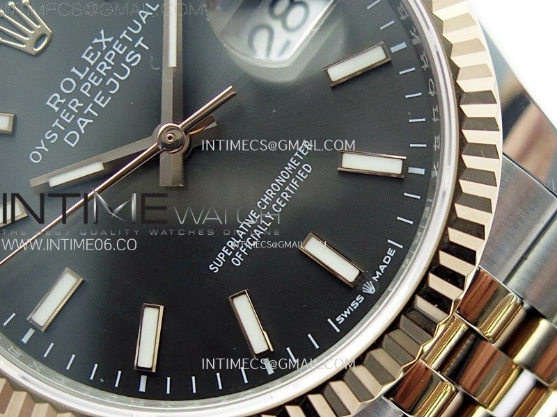 DateJust 36MM 126231 SS RG APSF 1:1 Best Edition Gray Dial Stick Markers on SS RG Jubilee Bracelet SA3235