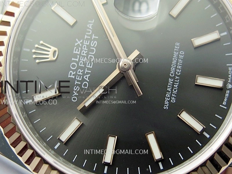 DateJust 36MM 126231 SS RG APSF 1:1 Best Edition Gray Dial Stick Markers on SS RG Jubilee Bracelet SA3235