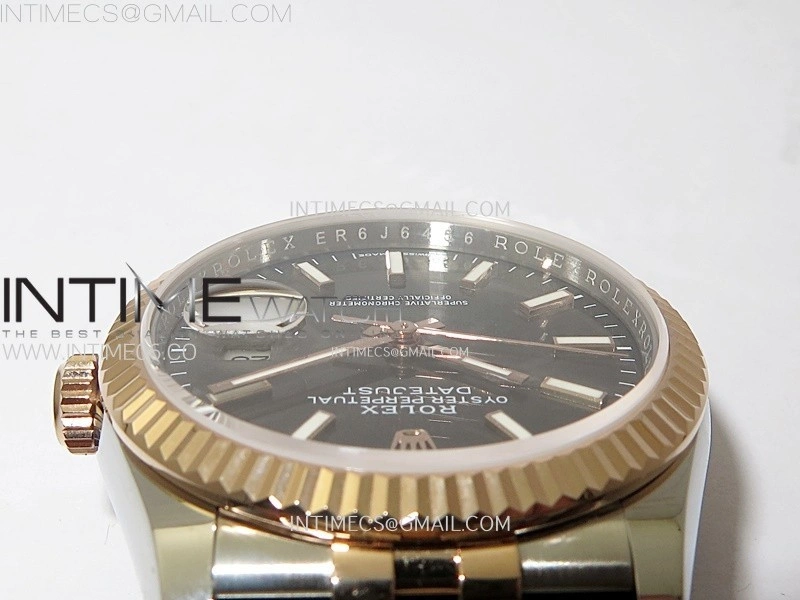 DateJust 36MM 126231 SS RG APSF 1:1 Best Edition Gray Dial Stick Markers on SS RG Jubilee Bracelet SA3235