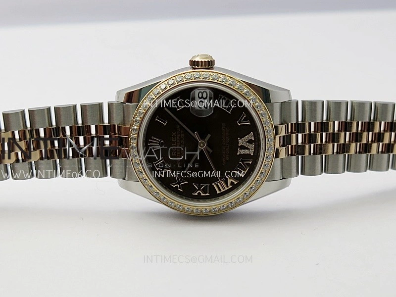 DateJust 31mm 904L SS RG AR+F Best Edition Brown Dial Roman Marker On 904L RG SS Jubilee Bracelet A2236